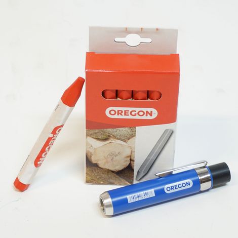 Oregon Signierkreide 12 Stück rot Markierkreide und Kreidehalter (1/3)
