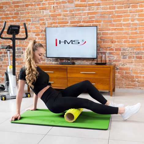 Tapis de fitness, vert-noir, antidérapant, épaisseur 6 mm (1/5)