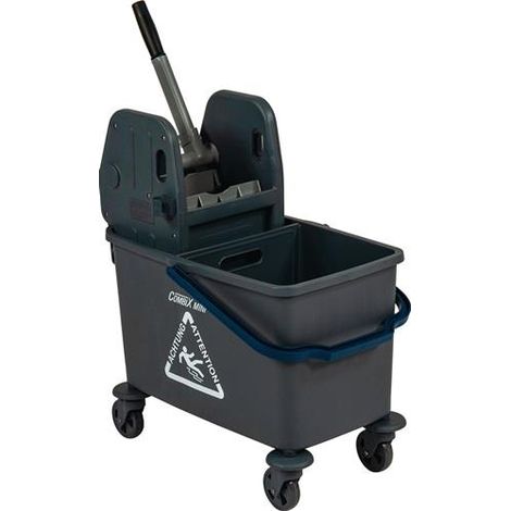 Sprintus Reinigungswagen Eimer 1 x 35 l mit Trennwand, Presse - 301216 (1/2)
