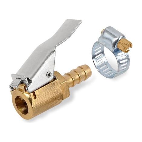 Embout Gonflage Pneus Avec Collier, Laiton