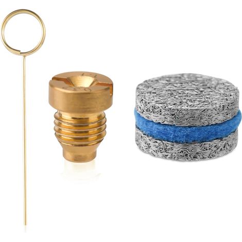 Boquilla universal para cañón de espuma de 1,1 mm, 3000 PSI, con orificio para cañón de espuma, 2 agujas para espuma, malla de limpieza y almohadilla de algodón para lanza de espuma de nieve.