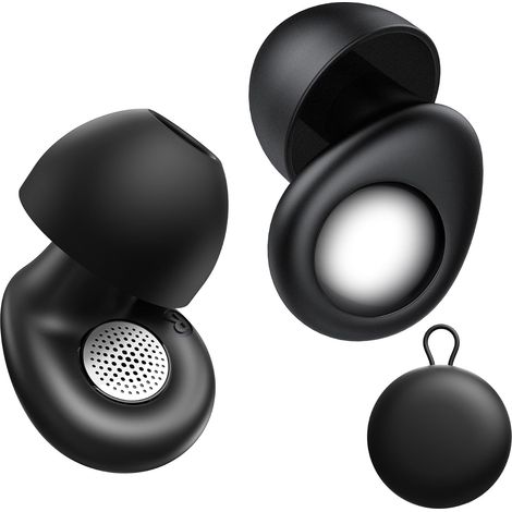 Bouchon D'oreille pour Dormir, Protection Auditive Douce et Réutilisable en Silicone Flexible, 45dB Noise Cancelling Earplugs Protection Auditive pour le Sommeil/la Concentration/les Concerts (1/5)