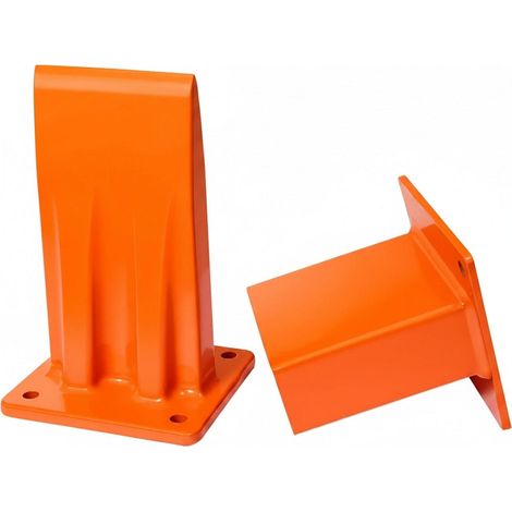 Fendeur de bois manuel pour coupe chauffage 18 x 10 x 8 cm sécurité accrue design ergonomique en acier orange (1/5)