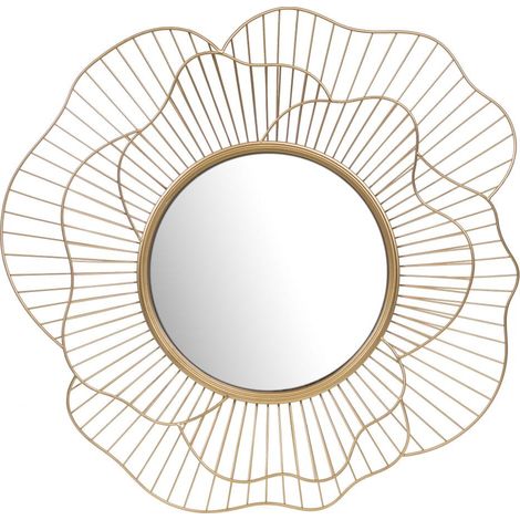 Amadeus - Miroir Flower doré 71 cm