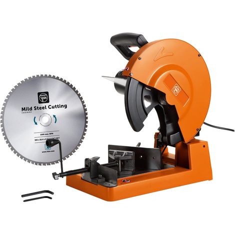 Fein – Scie à onglet pour métal – Lame Ø 355 mm – Profondeur de coupe 120 mm à 0° – Vitesse 1300 min⁻¹ – Moteur 1800 W (1/10)