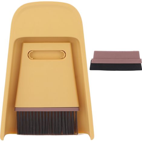 Mini Balayette Brosse 3 en 1 pour Bureau, Clavier, Comptoir et Niche d'Animal (1/5)