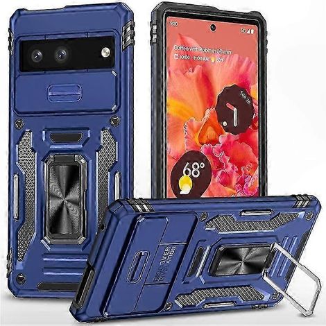 Dual Layer Protective Case with Kickstand and Slide Lens Cover for Pixel 9 (1/5)