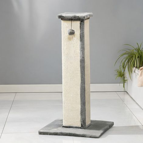 Arbre à chat gris en sisal 41 x 41 x 81 cm (1/5)
