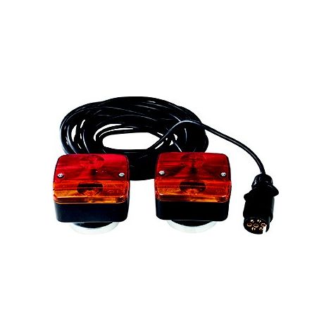 Sistema di illuminazione Ar 12V + Presa 7 poli, con supporto magnetico.