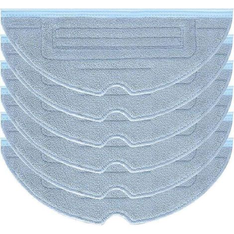 Enowelir 6 Pièces de Serpillière de Rechange Compatibles Roborock S7 et T7s pour Robot Aspirateur