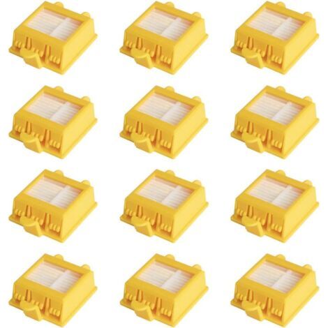 12er-Pack Ersatzfilter für iRobot Roomba 700, 760, 770, 772, 774, 775, 776, 780, 782, 785, 786 und 790. Ersatzteilset, kompatibel mit der iRobot Roomba 700-Serie. (1/4)