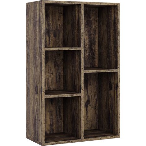 5 Cube Storage Unit, Dark Wood (1/5)