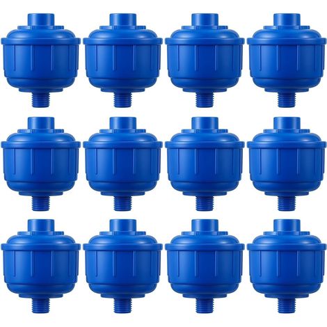 Lot de 12 pulvérisateurs avec filetage standard de 1/4" - Cartouche de filtre à eau - Accessoire pour outils à air - Petits filtres à eau durables pour pulvérisateurs et outils (1/5)