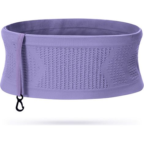 Sac de course multifonctionnel, fabriqué en matière tricotée respirante, léger et pratique, dans lequel vous pouvez ranger en toute sécurité votre téléphone, vos clés et vos cartes (violet, S 3013cm). (1/5)