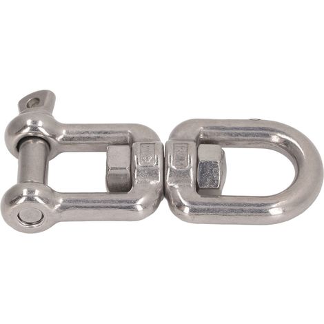 Manille à double mâchoire professionnelle robuste en acier inoxydable 304, dispositif de serrage pour corde d'escalade et balançoire, 12 mm/0,47 po (1/5)