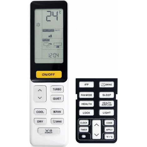 Télécommande de Climatiseur Compatible avec Haier 0010402886D, Froid et Chauffage (1/5)