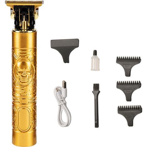 Tondeuse À Cheveux - Lame En T Professionnelle Sans Fil - Pour Hommes Coiffeurs Maison Voyage - 60 Min Autonomie - Batterie Li-ion - 1 Pièce