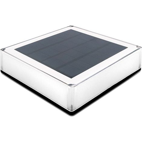 Solar LED Post clair Light Lightmness étanche étanche stable Lampe stable pour le jardin de cour extérieure trois températures de couleur 3000K 4000K 6000K (1/5)