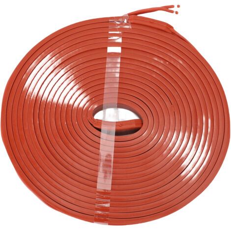 Ruban chauffant pour tuyaux d'eau, 15x5000mm, 375W, câble chauffant en Silicone Flexible résistant aux tuyaux en métal et en plastique.A (1/5)