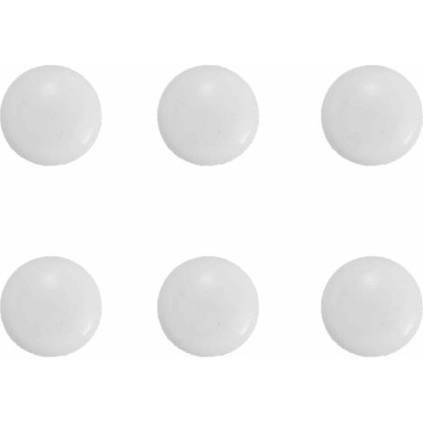 Lot de 6 pompons ronds pour rideau de douche, avec aimants puissants, imperméables, adaptés aux rideaux et nappes, 4 cm de diamètre.