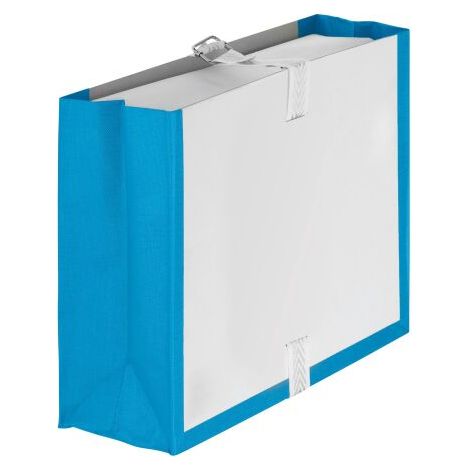 Boîte à archives à soufflets Fast 24 x 32 cm bleue dos 10 cm - Lot de 25 - Lot de 25 (1/2)