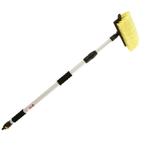Rs Pro – Brosse télescopique pour nettoyeur haute pression – Longueur 1,1 à 1,75 m – Connexion de tuyau – Accessoire pour nettoyage intensif