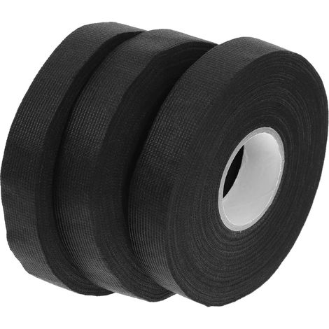 3 rouleaux de ruban adhésif noir pour faisceaux câbles, destiné à (1/5)