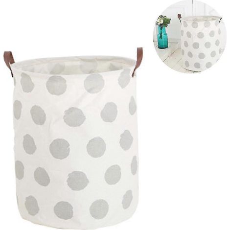 Étendoir à linge portable pour voyage et camping, extensible et réglable, avec 12 pinces pour une utilisation intérieure et extérieure (bleu), à pois ronds (1/5)