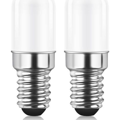 E14 LED Bulb for Refrigerator, 2W Equivalent to 15W, Warm White 3000K, Fridge Bulb, Salt Lamp, Sewing Machine Bulb, Non-Dimmable, Pack of 2 (1/4)