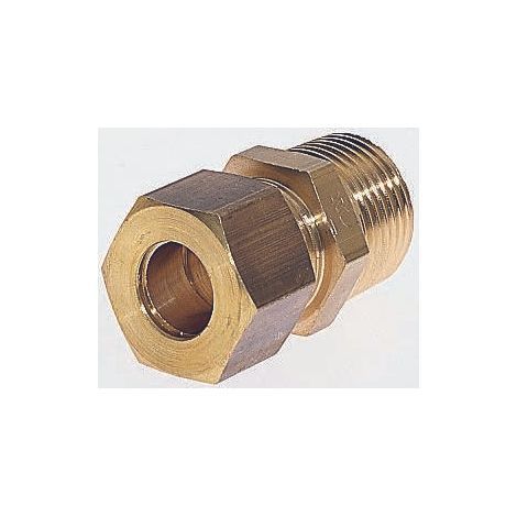 Manchon Laiton Droit Legris R Mâle 1/4pouce - Femelle ( Prix pour Paquet de 5 )