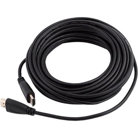 Câble adaptateur HDMI 10M 30FT HDMI mâle à mâle câble V1.4 connecteur plaqué or HD 1080p pour LCD DVD HDTV-AIM (1/4)
