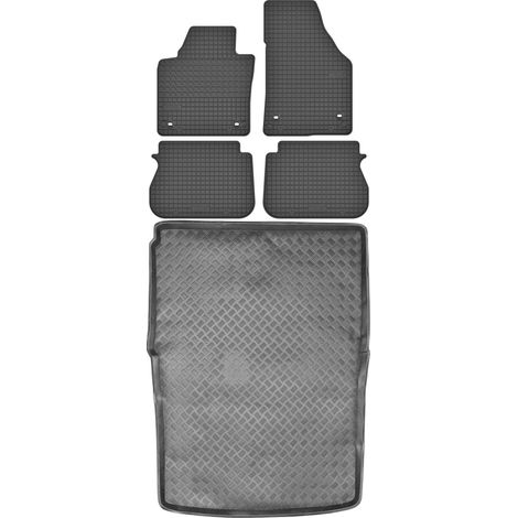 Juego de alfombrillas de goma para Volkswagen Caddy III VAN (2004-2020) - Alfombrilla para maletero (1/5)