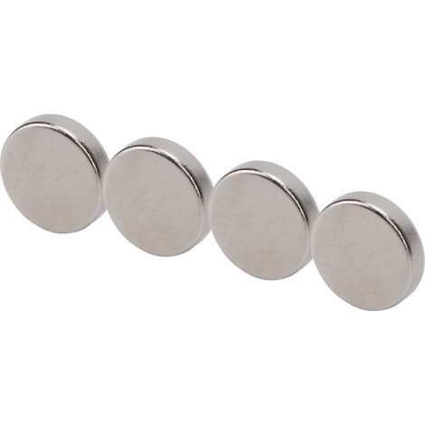 100 aimants néodyme ultra-puissants, mini, ronds, pour panneaux d'affichage, 8 x 2 mm / 0,3 x 0,08 po (1/5)