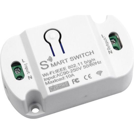 Tuya WIFI Smart Switch Timing Commutateur sans fil Domotique Télécommande Commande vocale Commutateur d'éclairage Compatible (1/4)