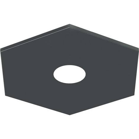 LUMICOM RIVER HEX Plafoniera, 1x GX53, max 8W, metallo, grigio antracite, 25x25cm