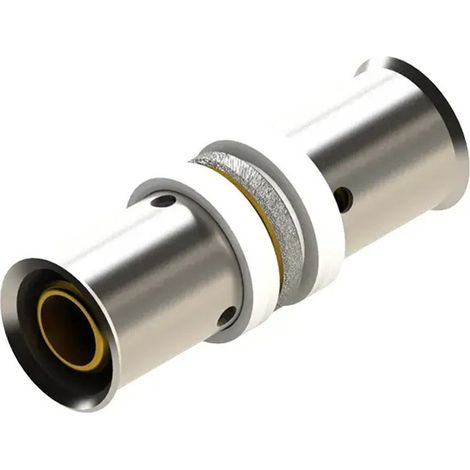 manchon union métal 16 mm pour tuyauterie multicouche (1/4)