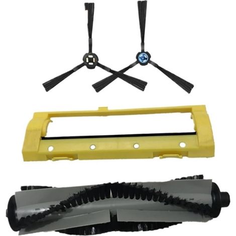 Accessoires pour Aspirateur Robot Aspirateur Brosse Principale Brosse for Capot latéral Silvercrest SSR1 Robotic Aspirateur Pièces Accessoires Rouleau Brosse Remplacement (Taille : Light Yellow) (1/5)