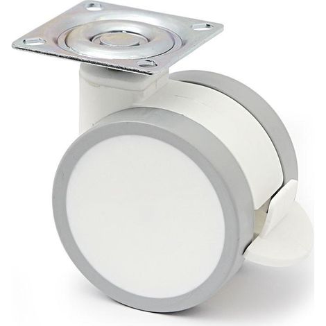 Q&Q rueda giratoria duncan ø75 h96 blanco freno con freno , 0UNIDADES