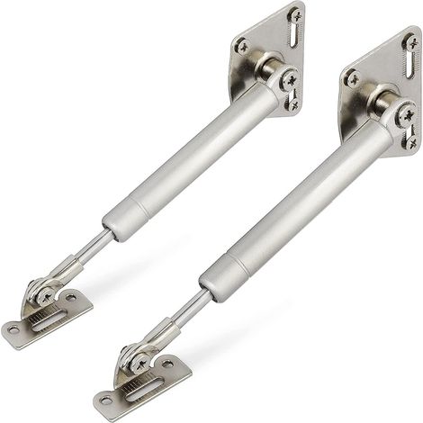 100 N/22 lb Gasfeder-Soft-Close-Scharnier, Deckel senkt sich langsam ab und bleibt langsam geöffnet, Türklappe für Küchenschrank, Schrank und Büro, 2er-Pack