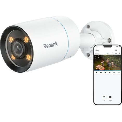 Reolink – Caméra de surveillance 4K ColorX PoE – Vision nocturne couleur – Détection intelligente personnes/véhicules/animaux – Installation facile (1/5)
