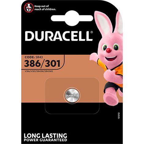 PILA OXIDO DE PLATA 386/301 DURACELL