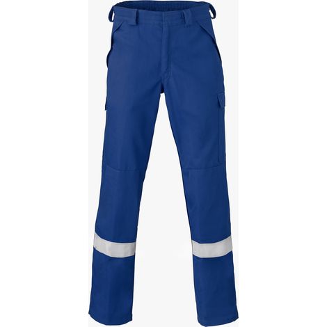 Bundhose 5 Safety, marine, 80/19/1% BW/Pol/Negastat, 280 g/m², Gr. 56 (1/2)