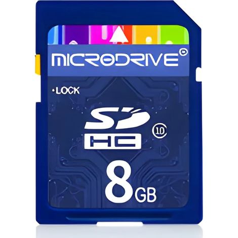 Carte mémoire SD 8 Go, carte mémoire TF haute vitesse C10 pour téléphone portable, carte mémoire SD, lecteur de carte 2.0 offert