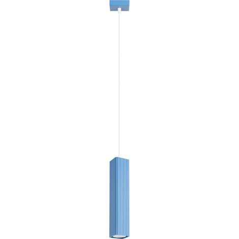 Pendelleuchte RAYO 1 himmelblau Aluminium 1xGU10 8cm Sollux (1/4)