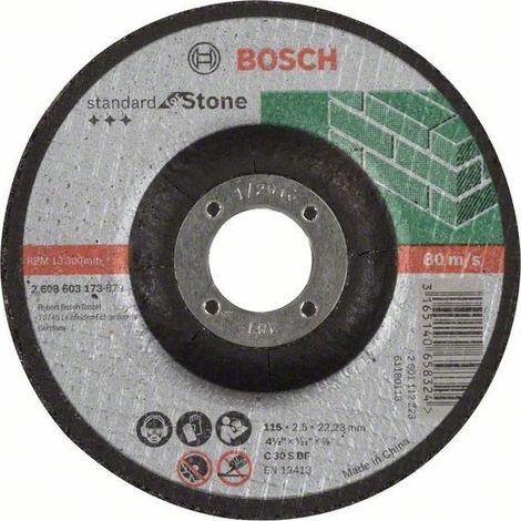 BOSCH - MOLA A SBAVO 125x2,5MM CENTRO DEPRESSO
