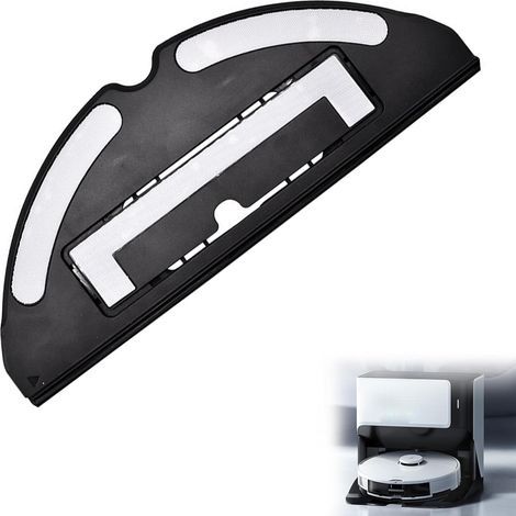 Plaque de serpillère pour aspirateur Roborock T7S/T7S PLUS/G10/S7/S70/S75/S7MAX - Accessoires Roborock S7 Roborock S7 - Support de balai à franges contrôlé-Noir (1/4)
