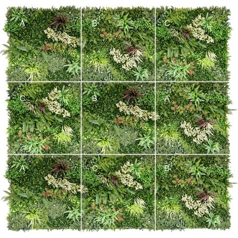 Jardín Vertical Bahamas. 1m x 1m A+B+C. Bonerva.