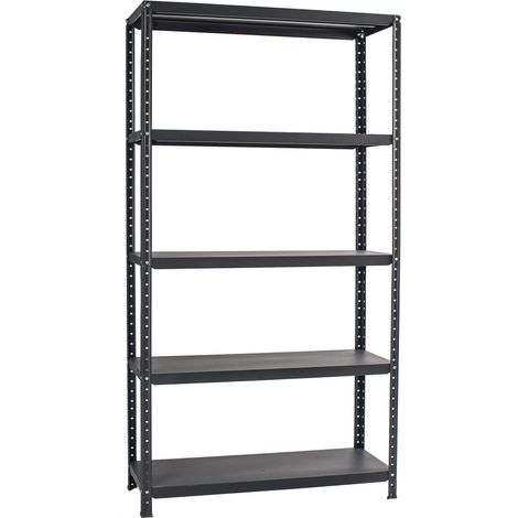 Scaffale in Metallo 5 Ripiani 100x40x187 cm Ettore Antracite (1/4)