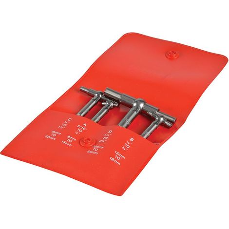 Starrett S579GZ 4-Piece Telescopic Gauge Set (8-54mm) for Precise Internal Measurements (1/2)