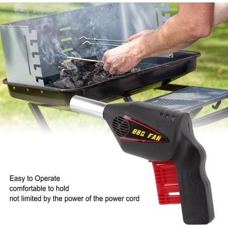 Soffiatore d'aria, soffietto per camino, soffietto per camino, ventilatore per barbecue, strumento portatile per cucinare in campeggio all'aperto (1/4)